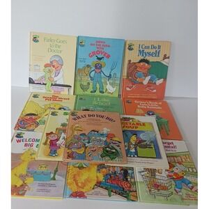 Lot of 12 Vintage Sesame Street  Book Club Hardcovers 1980's Jim Henson Muppets
